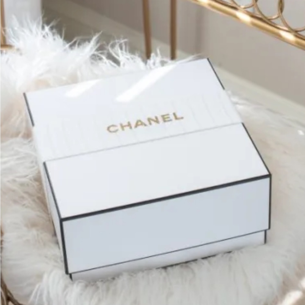 Chanel White Gift Box with Ribbon and Original Packaging
